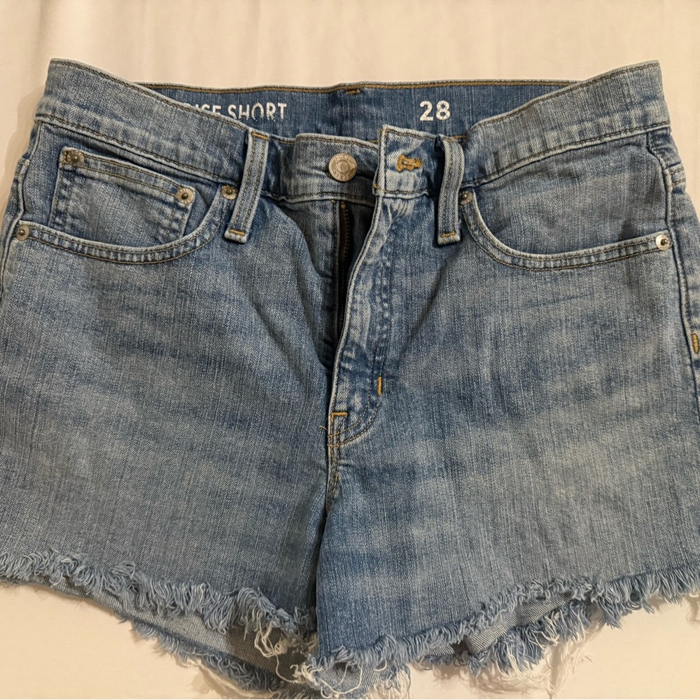 J-Crew Mid Rise Denim Shorts Size 28